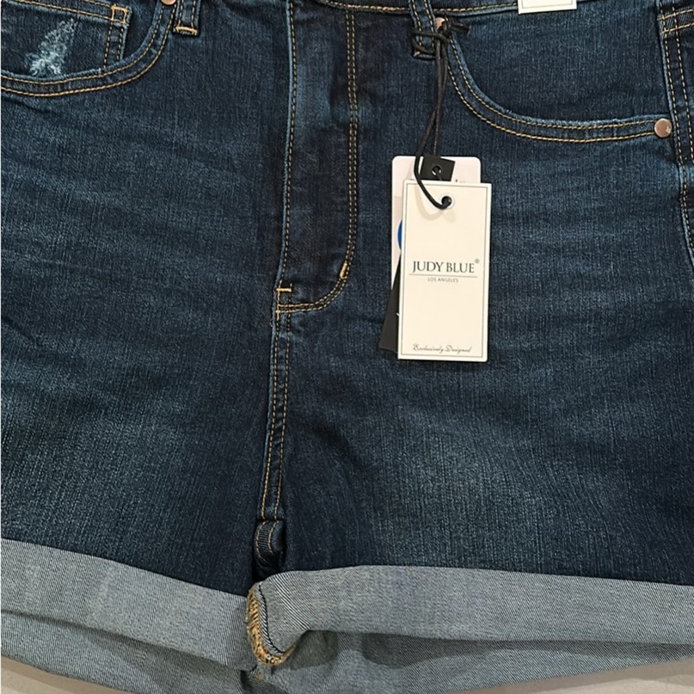 Judy Blue Dark Blue High Waist Women Shorts